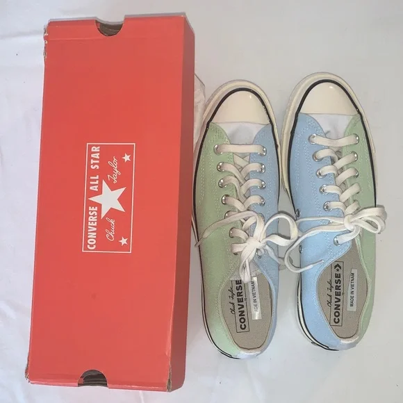Converse All Star Chuck Taylor Pastel Green and Blue Sneakers NIB - Picture 2 of 13